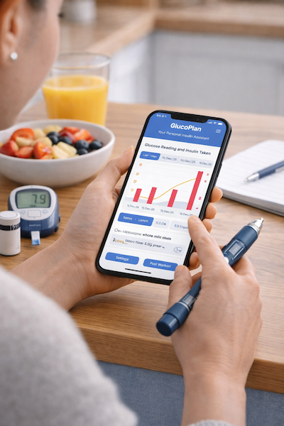 GlucoPlan app preview